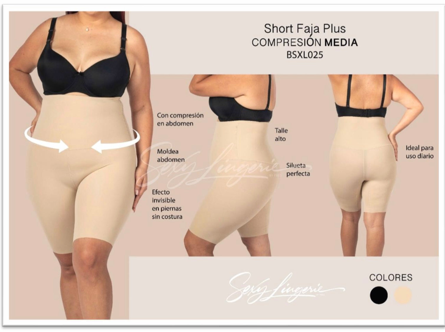 Columbian Panty Faja Plus-Compression Shape Contouring Fabric