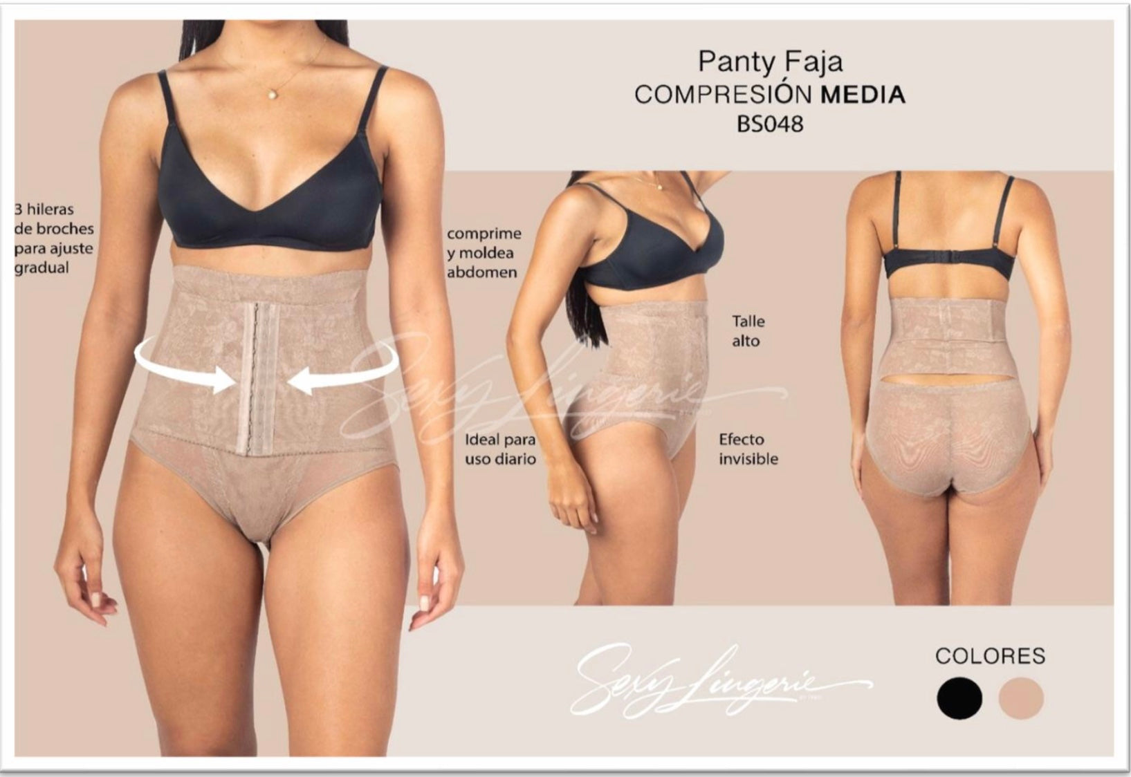 Columbian Laser Butt Faja-Adjustable Smart Compression Shape Contouring Fabric